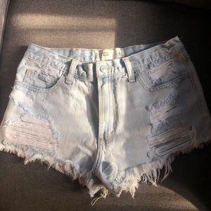 Abercrombie high rise shorts